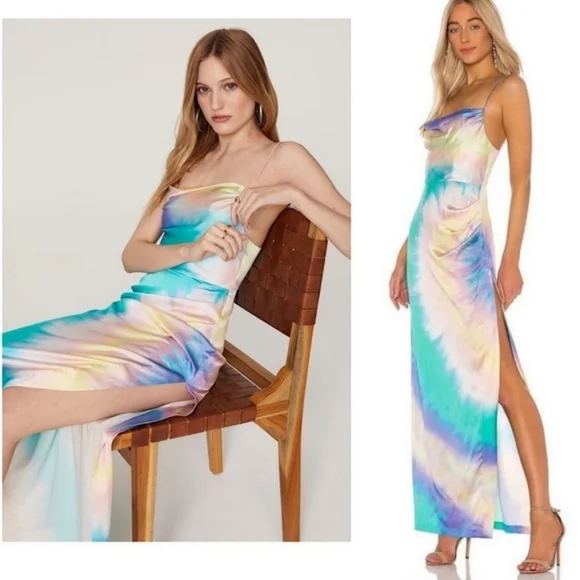 Retrofete Marlene Dress in Multi Tie Dye - Picture 4 of 17